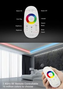 Controlador <span class=keywords><strong>Led</strong></span> inalámbrico FUT027 de pantalla táctil de 2,4G, Control remoto RF 10A para tira de luz <span class=keywords><strong>Led</strong></span> Rgbw - Product Image 3