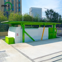RNKJ Station de compactage d'ordures enterrée pour aménagement paysager, avec système de levage hydraulique personnalisé, collecteur de déchets haute efficacité