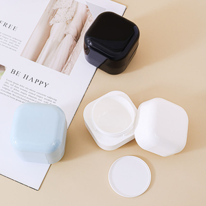 Pot en plastique transparent personnalisé de luxe, carré, CMYK, 5 ml, 10 ml, 20 ml, 30 ml, 50 ml, pour emballages de crème cosmétique, soin de la peau, sérum, masque facial - Product Image 2