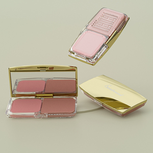 Étui à poudre compact de maquillage magnétique carré vide Unique, étui à poudre compact pressé personnalisé avec miroir - Product Image 5