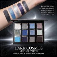 Schimmernde Lidschatten-Palette in Kühlen Tönen, Maßgeschneiderte Lidschatten-Palette Großhandel, Dark Cosmos Multifunktionale Lidschatten-Palette