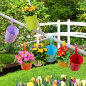 Factory Wholesale Outdoor Garden Home Decor French Bucket <strong>Flower</strong> <strong>Vases</strong> Metal <strong>Flower</strong> Holder Metal <strong>Vases</strong> - Product Image 6