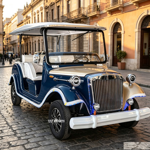 Voiture électrique de tourisme vintage au design élégant et exclusif, chariot de visite antique distinctif pour les excursions culturelles et les visites touristiques - Product Image 1