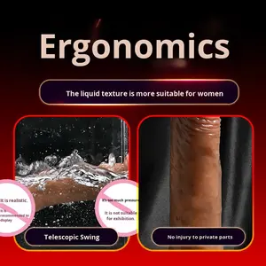 Sıvı Simülasyonlu Penis Teleskopik Dil Yalama Kadınlar İçin Kablosuz Silikon Akıllı Isıtmalı Yapay Penis Yetişkin Ürünleri - Product Image 4