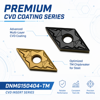 DLT DNMG1504-TM JF8120 CVD Coated 55 Rhombic Carbide Turning Inserts OEM CNC Lathe Tools Kinerja Tinggi Ketahanan Aus untuk