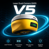Récepteur GNSS RTK laser Hi-Target V5 (base et mobile) – Équipement de levé DGPS GPS pour la topographie de précision