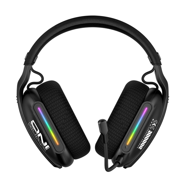 Hot Selling 2.4G Wireless Headset ONIKUMA GT808 Noise Cancelling RGB Over-ear Headphone BT V5.3 Gaming Music Headset