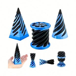 Spinner Antiestrés de Cono Espiral Imposible Impreso en 3D, Mini Vórtice con Ilusión de Hilo, Decoración de Escritorio Relajante para la Ansiedad - Product Image 1