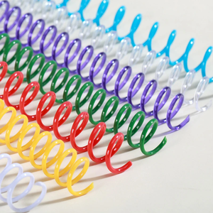 A4プラスチックPVCスパイラルバインディングコイルノートブックシングルワイヤーリングシングルコイルバインディング用品、30穴ラウンドパターンオフィス用 - Product Image 6