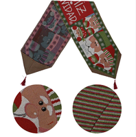 Décorations de Noël pour la maison : Nappe de table en tissu tricoté créative, décoration de table de Noël