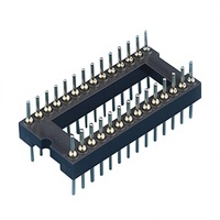 Conector de pines redondos para PCB, tipo DIP, con tornillo, para máquina, paso de 2.54mm, tipo soldar