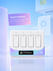 Interrupteur mural intelligent WiFi JINK DS-1221MN14 Matter Tuya à 4 boutons avec normes US AU IT CA <span class=keywords><strong>BR</strong></span> VN TH - Product Image 2