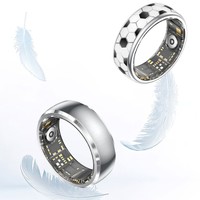 Bague connectée de football intelligente avec suivi d'activité, de sommeil et de fréquence cardiaque, alertes d'appels multi-modes, contrôle gestuel, IA Santé TikTok