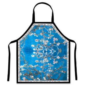Premium Reusable Polyester Anti-Fouling <b>Chef</b> <b>Apron</b> with Decorative Waist Sleeveless Design Flower Printing - Product Image 5