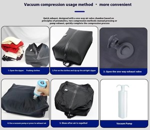 Mochila Comprimible con Bomba de Vacío 40*25*20cm de Moda e Impermeable con Compresión al Vacío para Viajes Cómoda y Duradera - Product Image 4