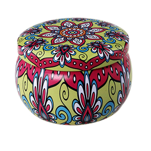 Vela de cera de soja pequena jasmine, venda quente, jarra de lata, flor perfumada - Product Image 4