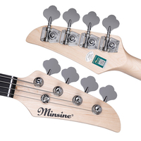 MS-4F Wholesale Price 4 Strings Passive Pickup Basswood Body Maple Neck Rosewood Fingerboard Electric Bass Guitar