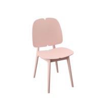 Chaise de salle à manger en polypropylène rose moderne de style nordique pour café, mobilier d'usine en gros