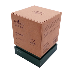 Wholesale brown kraft paper boxes custom candle packaging glass jar box for candle