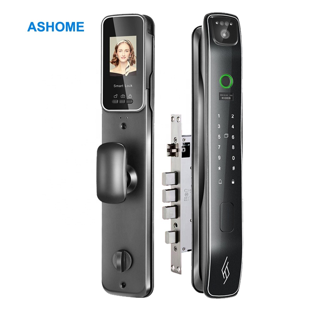 Smart Home Door Lock with Camera Fingerprint Home Security Face Recognition Digital Electric Lock
