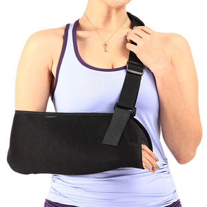 Supporto per tracolla con braccio a rete supporto per slogatura del gomito supporto per la spalla da polso immobilizzatore cinturino regolabile per imbracatura medica per rotto - Product Image 1