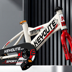 Vélo pour enfants Keyoute, cadre en acier de 12 pouces, 2 roues, selle réglable pour les enfants de 3 ans et plus - Product Image 1