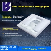 Matériau d'emballage de fruits Express anti-chute en mousse de coton perlé EPE blanc Doublure intérieure en forme de H Coussin de protection Bulle d'air
