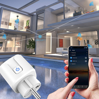 Prise Intelligente Wi-Fi RSH EU 16A, Télécommande sans Fil, Compatible Alexa Google Tuya, avec Surveillance d'Énergie et Fonction de Minuterie