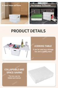 Home Car <b>Camping</b> Multifunctional Plastic Folding Box Portable <b>Storage</b> Bin <b>Boxes</b> Outdoor <b>Storage</b> Box - Product Image 4