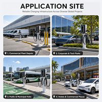 Chargeur de voiture électrique 14 kW certifié CE, étanche IP65, contrôle intelligent, installation extérieure pour maison et garage, OEM ODM