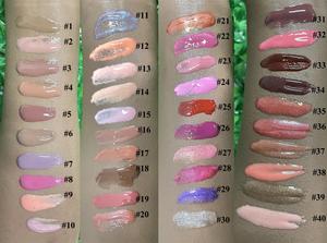 Vente en gros échantillon gratuit de glazer à lèvres multicolore en gelée de couleur nude avec logo personnalisé - Product Image 6