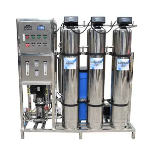 Machine commerciale de traitement de l'eau d'acier inoxydable de machine d'osmose d'inversion de 500lph 1000lph