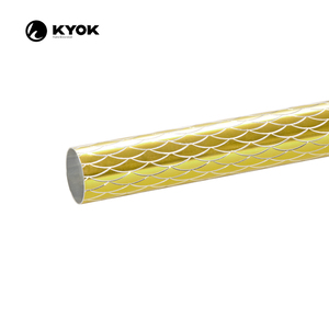 KYOK Vente en gros <span class=keywords><strong>Tringle</strong></span> à <span class=keywords><strong>rideau</strong></span> gravée dorée en fer du Guangdong moderne - Product Image 2