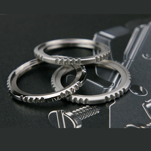 Bague de montre SKX007 en acier inoxydable 316L, design engrenage, pour montre de plongée, outil et pièce - Product Image 1