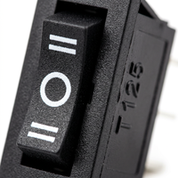 Interrupteur à bascule miniature noir 12V RS14 KCD1-223 3 broches momentané T125 250Vac Tension maximale