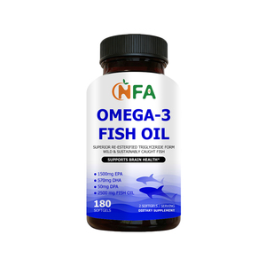 น้ำมันปลาโอเมก้า 3 แบบซอฟต์เจล OEM ODM พร้อม EPA DHA DPA น้ำมันปลาจากปลาดักจับแบบยั่งยืน บำรุงสมอง ข้อต่อ และสุขภาพดวงตา - Product Image 1