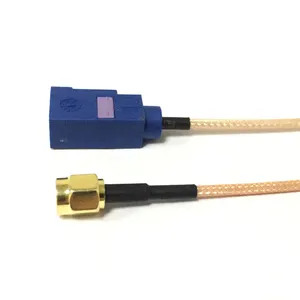 Adaptor Kabel Ekstensi Antena GPS, Kabel RF Jack Female SMA Male Ke Fakra C RG316 15M 6 Inci