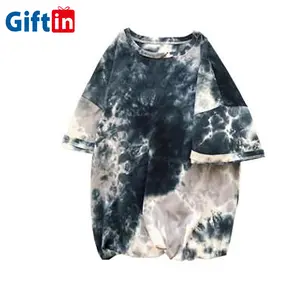 Fashion Streetwear Custom T-shirt Borduren Tee Shirt Tie En Dye Tie Dye T-shirt