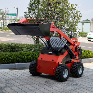 Kecil selip Steer Track <span class=keywords><strong>Loader</strong></span> empat roda Mini bulldoser bertenaga bahan bakar mesin muatan harga - Product Image 3