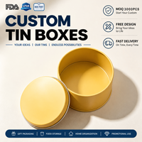 Boîte à montre de luxe en métal jaune, étui de rangement pour montres en fer blanc écologique et recyclable, idéal pour les bijoux haut de gamme et les cadeaux