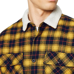 High Quality Warmth 100%Cotton Chest Pockets Wholesale Men's <strong>Flannel</strong> Plaid Shirt <strong>Jacket</strong> - Product Image 2