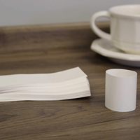 Bandes de serviettes jetables à prix avantageux, auto-adhésives, en papier noir, anneaux de serviettes, enveloppes de serviettes, décoration de table de fête, résistantes à la déchirure