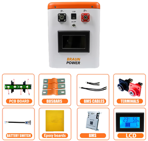 Batterie au lithium 12V 280AH 314AH Batterie Lifepo4 Pack de batteries Rack Kit de bricolage JK BMS 4 cellules CALB <span class=keywords><strong>6000</strong></span> Cycle profond Système solaire VR Marine - Product Image 6