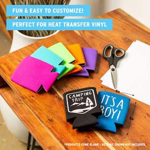 Fundas Enfriadoras de Latas de Cerveza con LOGO Personalizado, Coozies de Vinilo Lisos Plegables de Espuma para Bebidas y Refrescos - Product Image 3