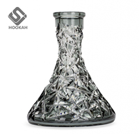 Base de chicha moderne de grande taille, vase à chicha avec technique de laque, nouvelle ampoule à chicha en verre