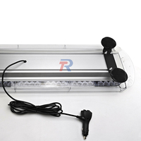 48 LED 66 cm 30 Zoll Dach Autodach Strobe Beacon Licht leiste Bernstein klar weiß Linse 12-24 DC Option enthalten