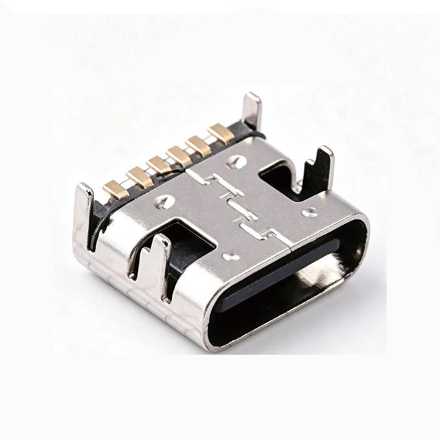 TYPE-C 6P(073) Original USB-C (USB TYPE-C) Receptacle Connector 6 Position Surface Mount, Right Angle