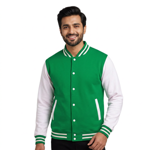 Versity-Chaqueta universitaria con cuello levantado para hombre con logotipo personalizado, estilo callejero, chaqueta de béisbol universitaria lisa con letras para hombre - Product Image 1