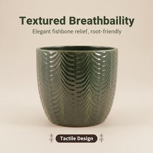 Vente directe d'usine, pots à fleurs en céramique émaillée, grands, modernes, classiques, pour l'intérieur/l'extérieur, avec trous <span class=keywords><strong>de</strong></span> drainage en <span class=keywords><strong>plastique</strong></span>, pour le sol et le jardin - Product Image 4