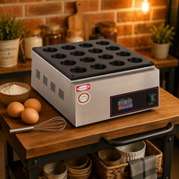 Machine à gaufres électrique 16/32 trous 110V/220V, antiadhésive, pour crêpes et gâteaux, appareil à snacks